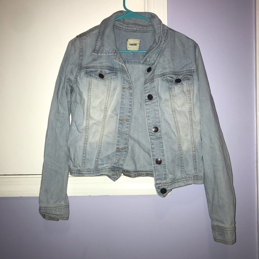 Light wash girls Cherokee jean jacket